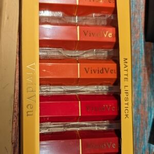 Matte Lipstick Set - Vibrant Red and Orange